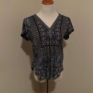 Cotton blend top